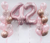 2pcs Numbers With 2 Sets Confetti Bouquets