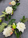 170cm Rose Artificial Flowers Garland White / Light Pink / Red