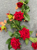 170cm Rose Artificial Flowers Garland White / Light Pink / Red