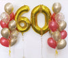 0 Gold Number Foil Balloons 86cm (34")