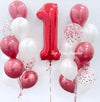 Number With 2 Sets Confetti Bouquets