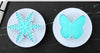 Snowflake Butterfly Plunger Fondant Cutter 2pk