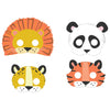 Animal Safari Jungle Theme Party Masks Pack of 8