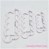 3PCS 3D Carnation Petal Flower Cutter Fondant Cake Mould