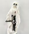 Bride With Knife Doll Animated Halloween Prop With Sounds