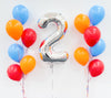 Number With 2 Sets Balloons bouquets < Helium Balloons>