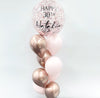 Personalized  Bubble With 8pcs Balloons Underneath