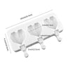 Heart Shape Ice Cream Pop Silicone Mould