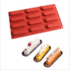 12 Cavity Loaf Chocolate Silicone Mould Baking Mould