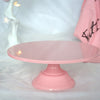 Pastel Pink Metal Cake Dessert Stand 12Inches 30cm
