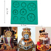 Cogs wheel Gears Pocket Clock Watch Moulds Silicone Fondant Molds