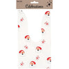 Christmas Santa  Plastic Treat Bag with Tie Pack of 6