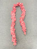 165cm Long Rattan Flower Garland - Rose Pink