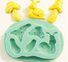Mushroom Snail 3D Silicone Fondant Mould