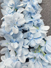 165cm Long Rattan Flower Garland - Light Blue