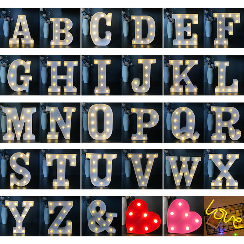 26 Letters Alphabet LED Letter Lights 20cm – Top Party Supplies ...