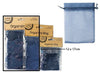 12x17cm Organza Bag Navy Blue 4Pack