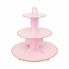 3 Tiers Pink Cardboard Cupcake Stand