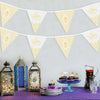 Eid Mubarak Gold Paper Bunting Decorations