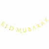 Eid Mubarak Gold Letter Buntings