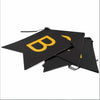 Black and Gold Happy Birthday Pennant Banner