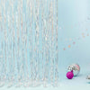 Holographic Silver Door Foil Curtain Backdrop 100X200CM