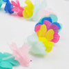 Rainbow Hawaiian Luau Flower Lei Party Wreath
