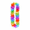 Rainbow Hawaiian Luau Flower Lei Party Wreath