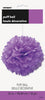 Purple Hanging Decorative Puff Ball Decor 40cm (16")