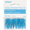 Blue Clothes Pin/Peg Baby Shower Favours 12PK