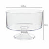 14.9cm Plastic Clear Trifle Container Dessert Stand