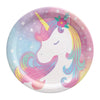 Enchanted Unicorn Small Paper Plates 8PK