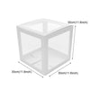 BABY Clear Balloon Box Blocks WITH Letters 4 Boxes Baby Shower Decoration