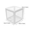 LOVE Clear Balloon Block Box WITH Letters 4 Boxes Wedding Anniversary Decoration